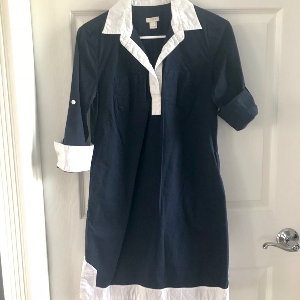 J.Crew Factory Tipped Tunic Dress